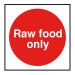 Raw Foods Only Storage Sign