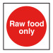 Raw Foods Only Storage Sign