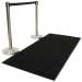 Rope Barrier Black Carpet