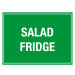 Salad Fridge Storage Sign