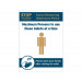 Maximum of 1 person to use these toilets at a time Social Distancing Wall mounted Toilet Sign