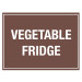 Vegetables Fridge Storage Sign