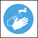 Wash Hands Safety Symbol sticker