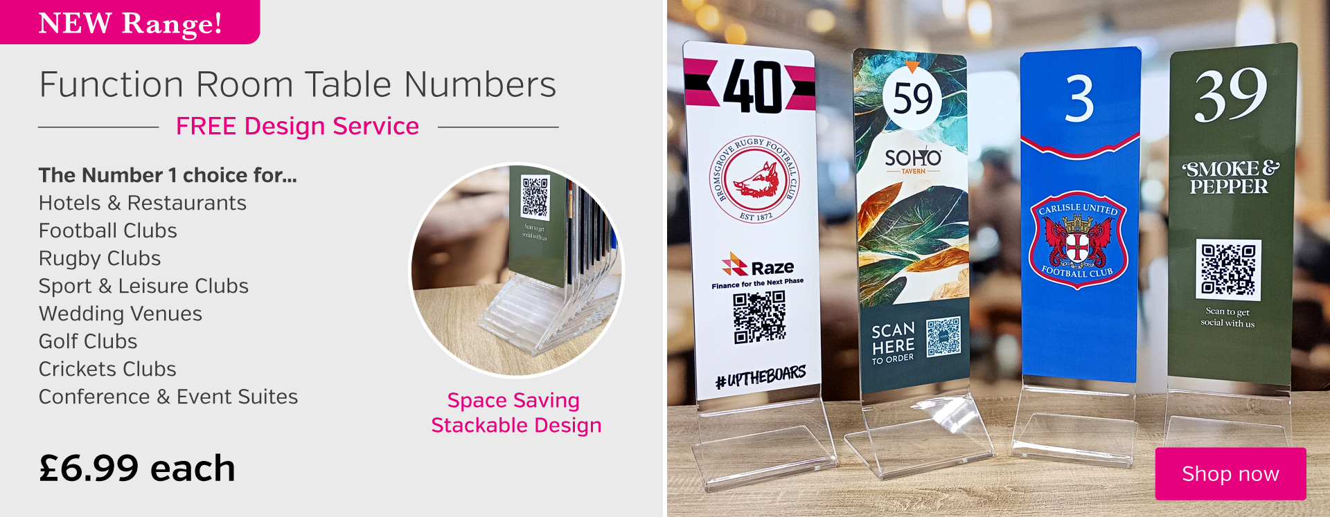 Function Room Table Numbers