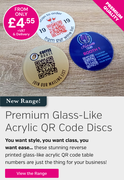 Premium Acrylic QR Code Discs
