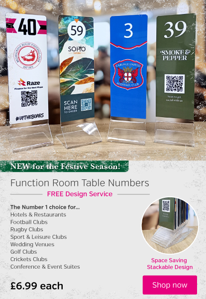 Function Room Table Numbers