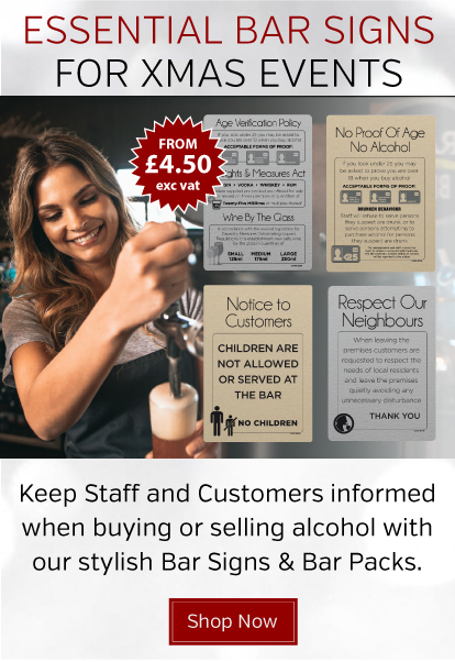Pub & Bar Licensing Signs