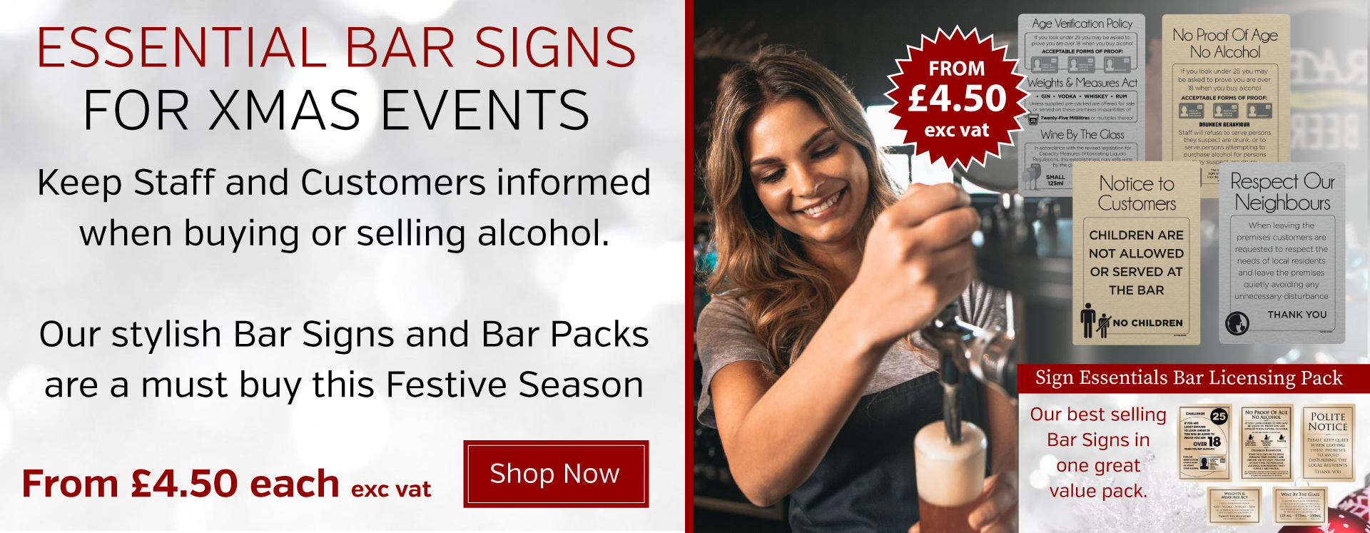 Pub & Bar Licensing Signs