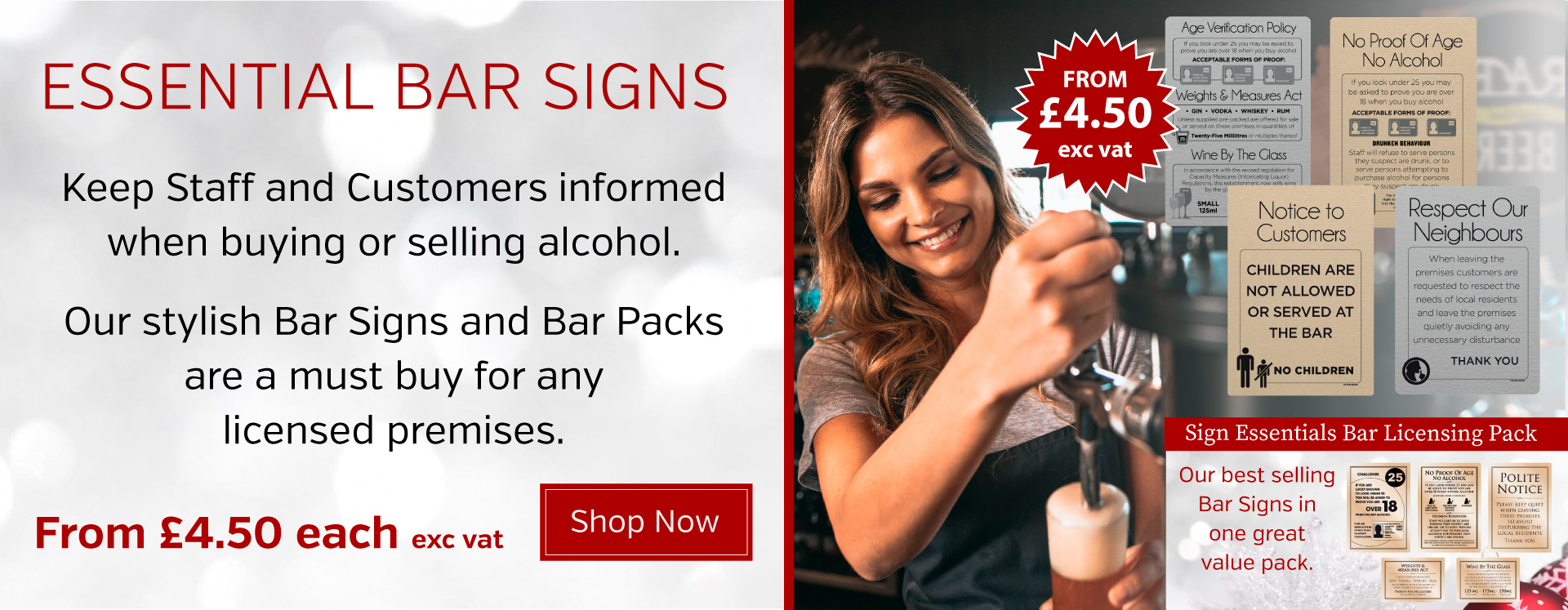 Pub & Bar Licensing Signs