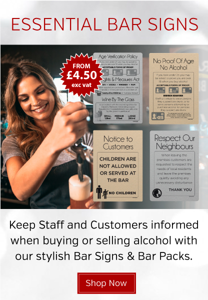 Pub & Bar Licensing Signs