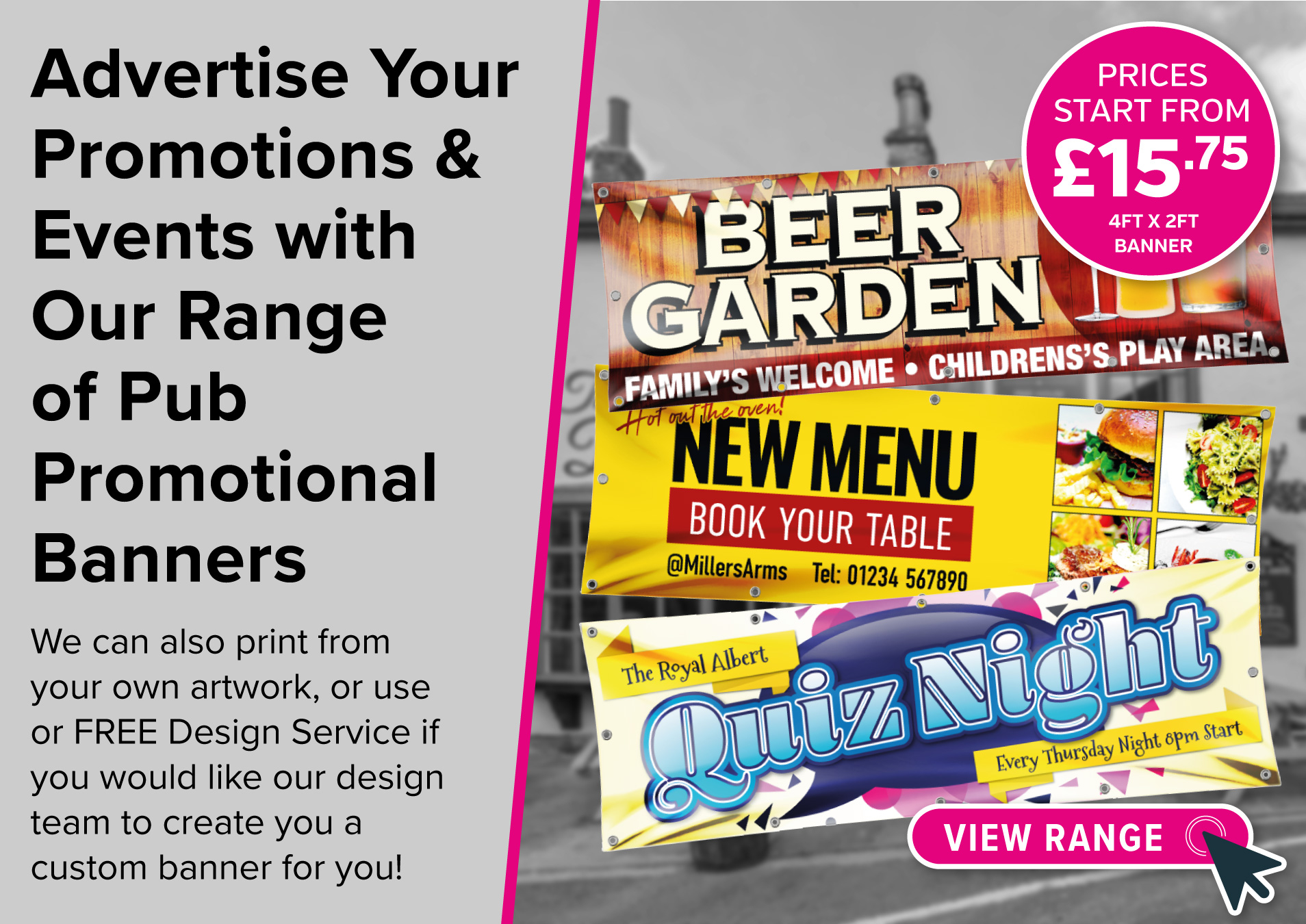 Pub Promotional Banners