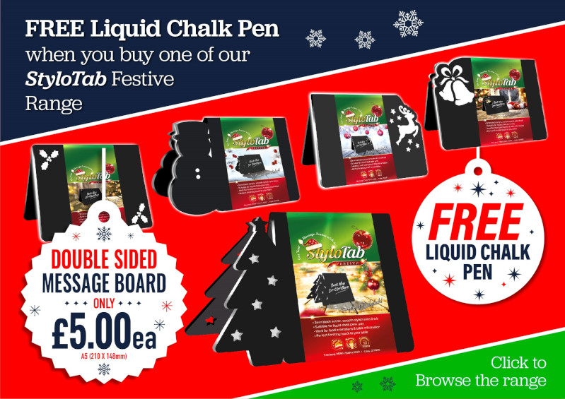 Festive Chalkboard Message Boards