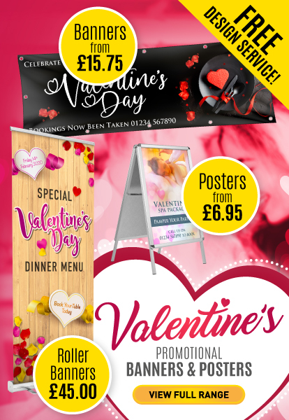 Valentines Promotional Posters and Banners