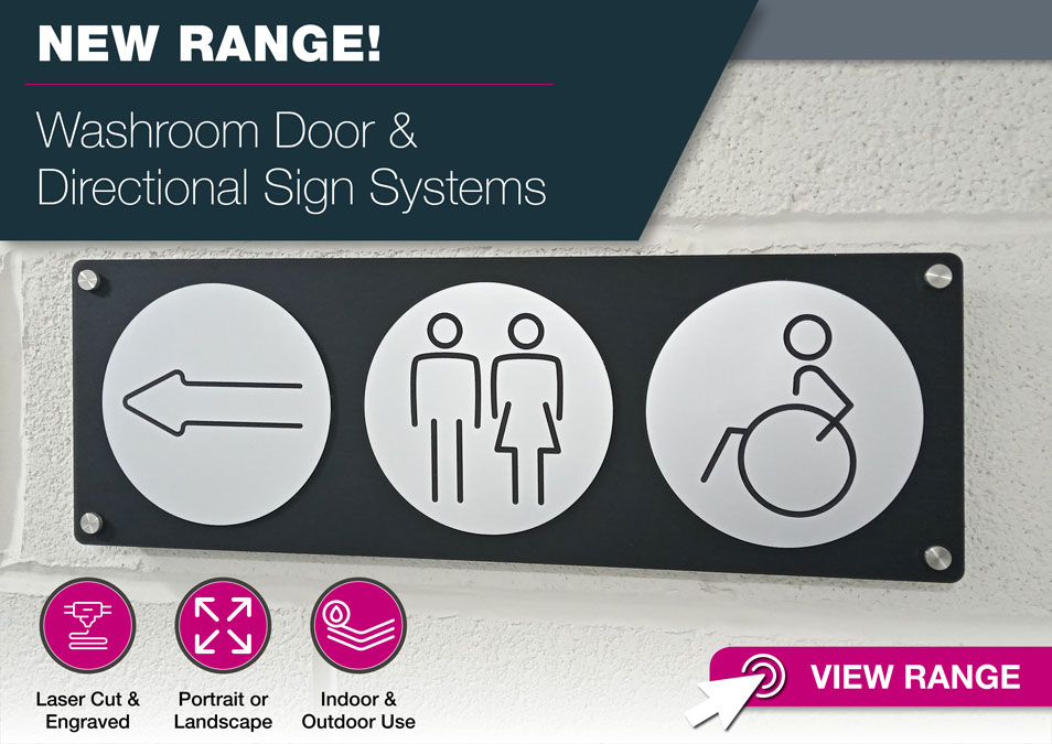 Washroom Door & Directional Signs