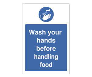Wash Your Hands Before Handling Food Notice