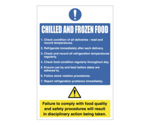 Chilled and frozen food Guidance Notice
