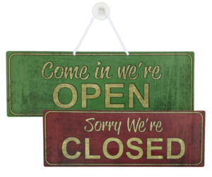 Open & Closed Notice