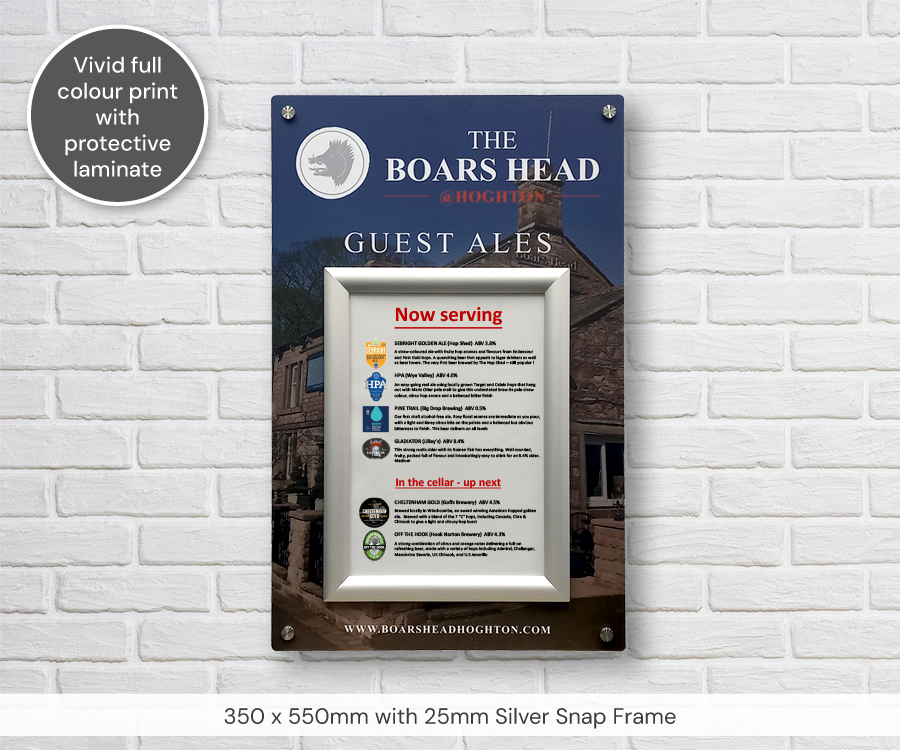 Custom Printed Neptune Information Point 1 x A4 Snap Frame