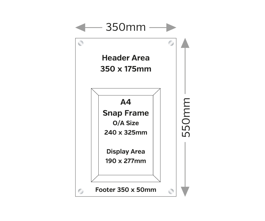 Custom Printed Neptune Information Point - 1 x A4 Snap Frame - Image 3