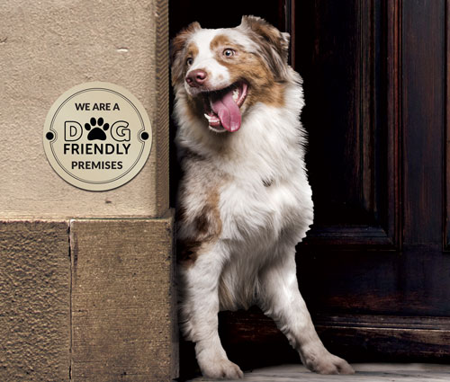 We Are A Dog Friendly Premises - Exterior Plaque - Laser Engraved - Image 4