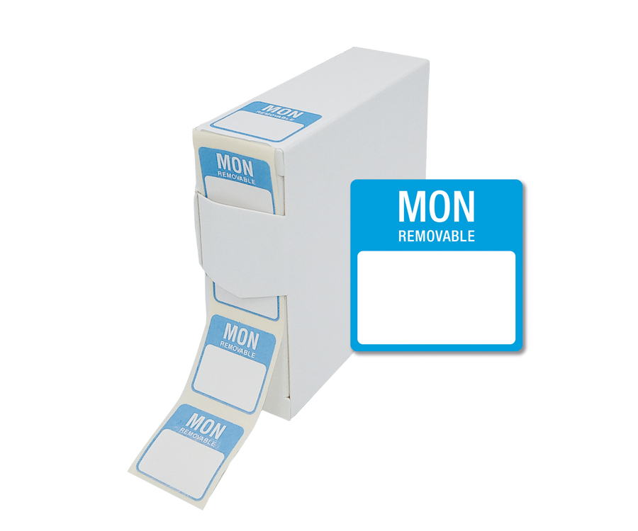 Monday 25x25mm Food Labels