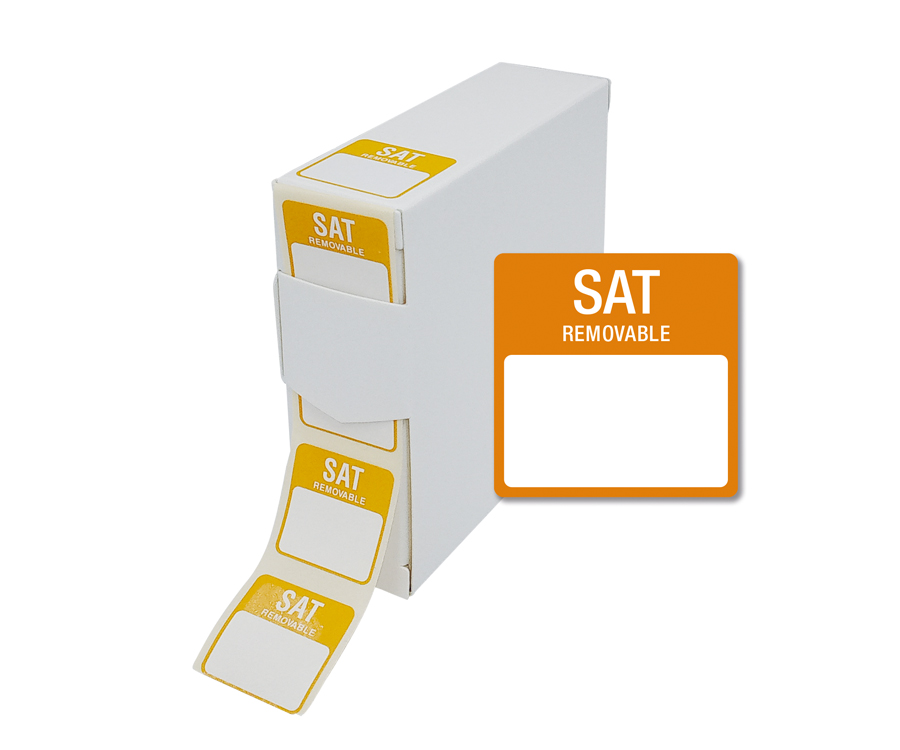 Saturday 25x25mm Food Labels