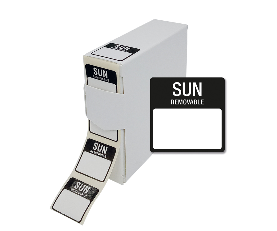 Sunday 25x25mm Food Labels