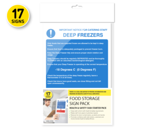 Food Storage Kitchen Safety Sign Pack