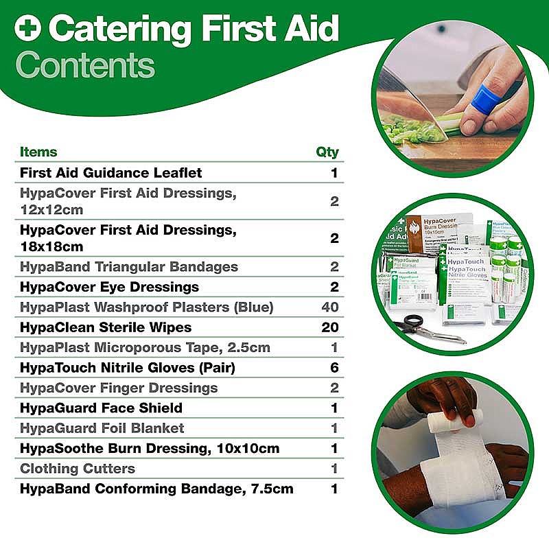 Catering First Aid Kit (Small), British Standard Compliant - Image 2