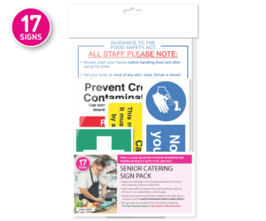 Senior Catering Safety Sign Pack