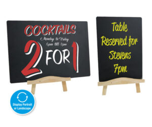 Table Top Chalkboard & Easel. A4 - A5