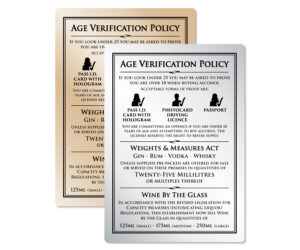 3 Part Age Verification Policy Notice