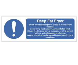 Deep Fat Fryer Notice