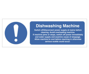 Dishwashing Machine Notice