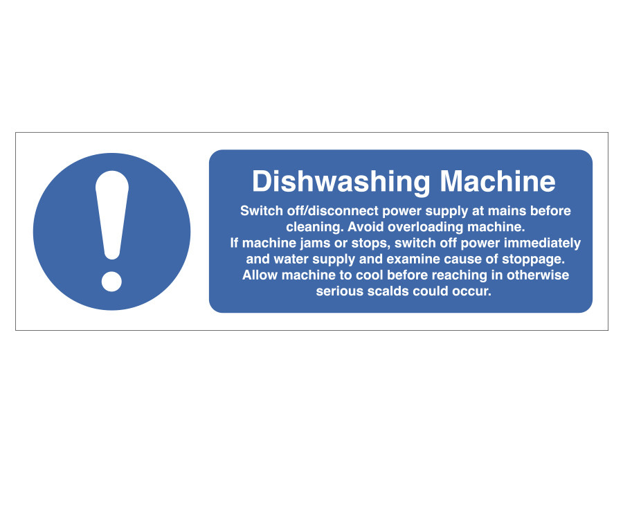 Dishwashing Machine Notice
