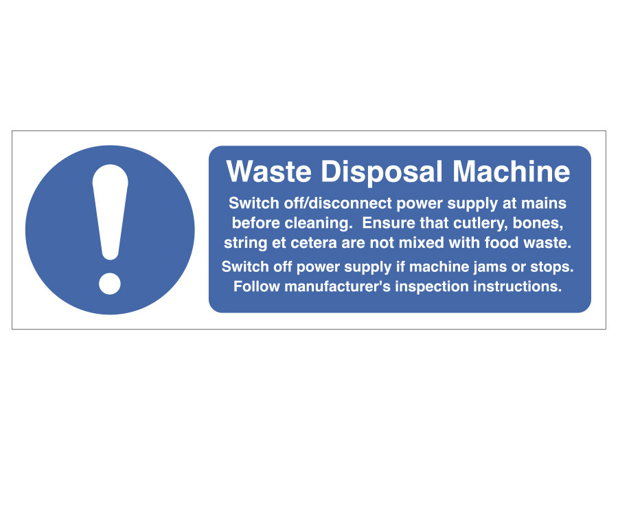 Waste disposal Machine Notice