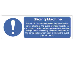 Slicing Machine Notice