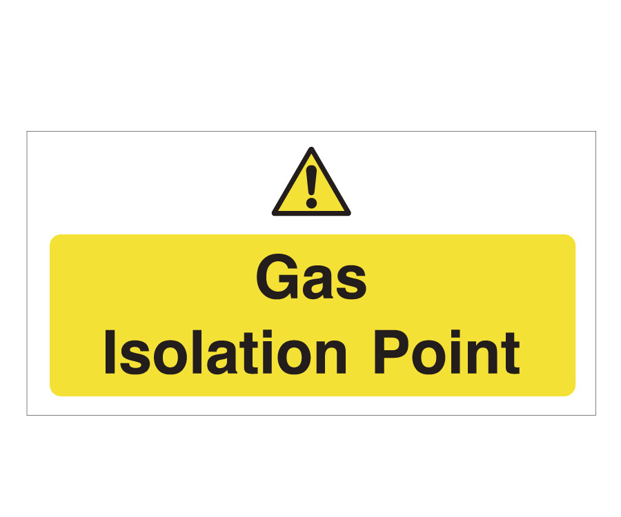 Gas Isolation point Notice