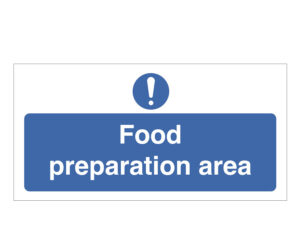 Food Preparation Area Notice