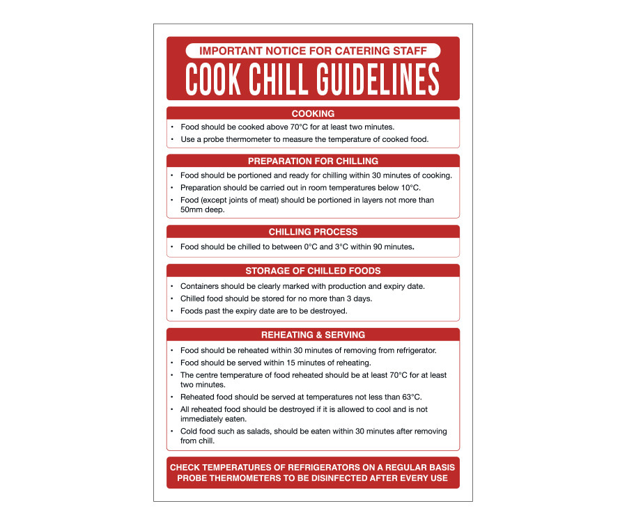 Cook Chill Guidelines Notice