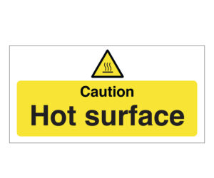 Caution Hot Surface Notice