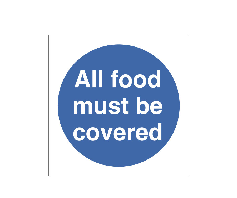 All Food Must Be Covered Storage Notice