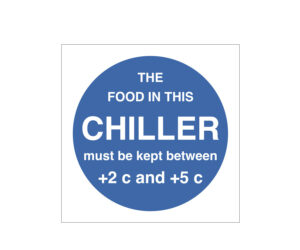 Food Chiller Display Temperature Notice