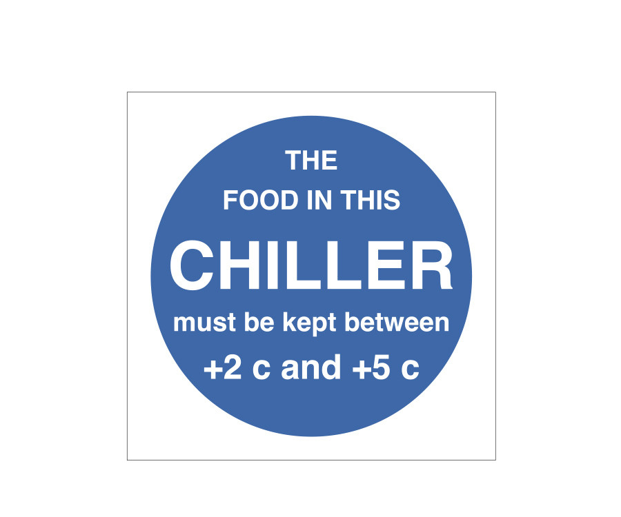 Food Chiller Display Temperature Notice