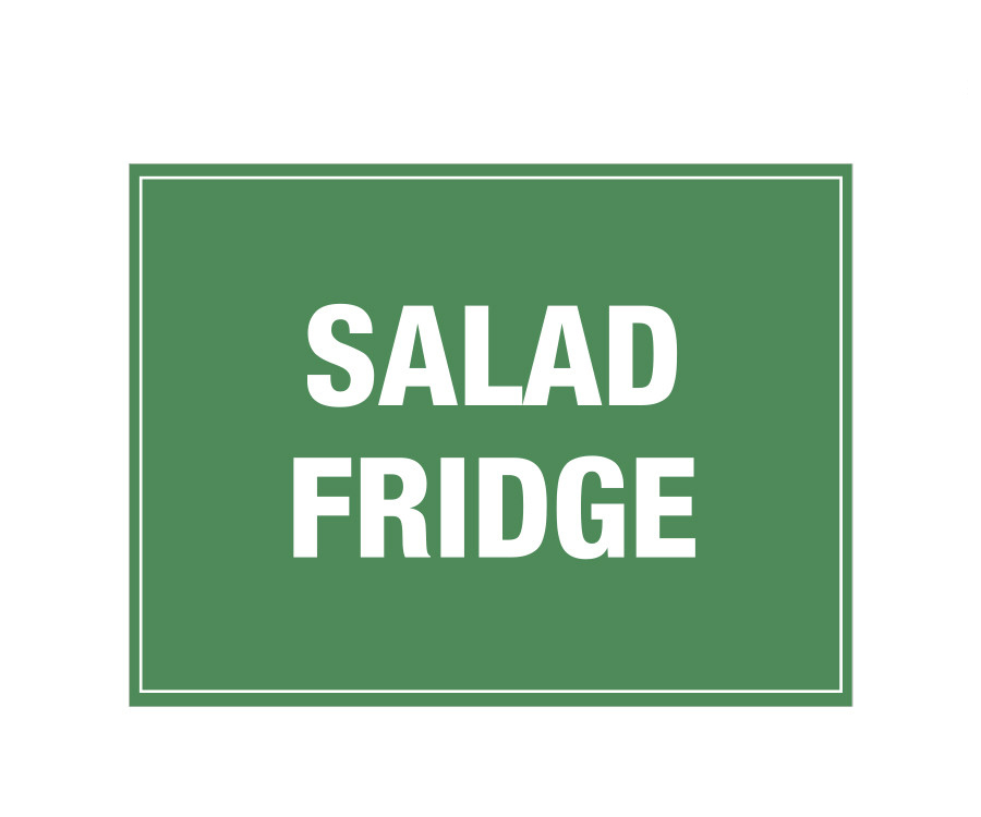 Salad Fridge Notice