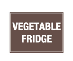 Vegetable Fridge Notice