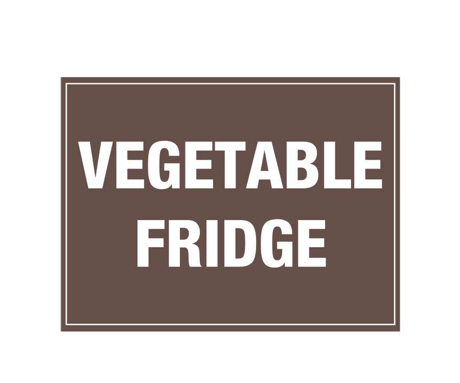 Vegetable Fridge Notice
