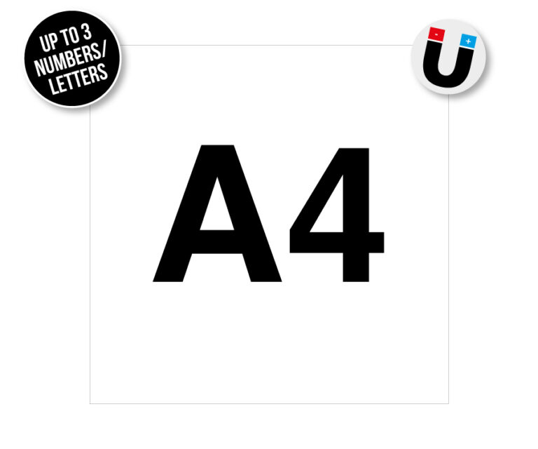 Magnetic Fridge & Freezer Letters & Numbers Notices - Cater Signs