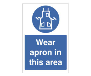 Wear Apron in this Area Notice