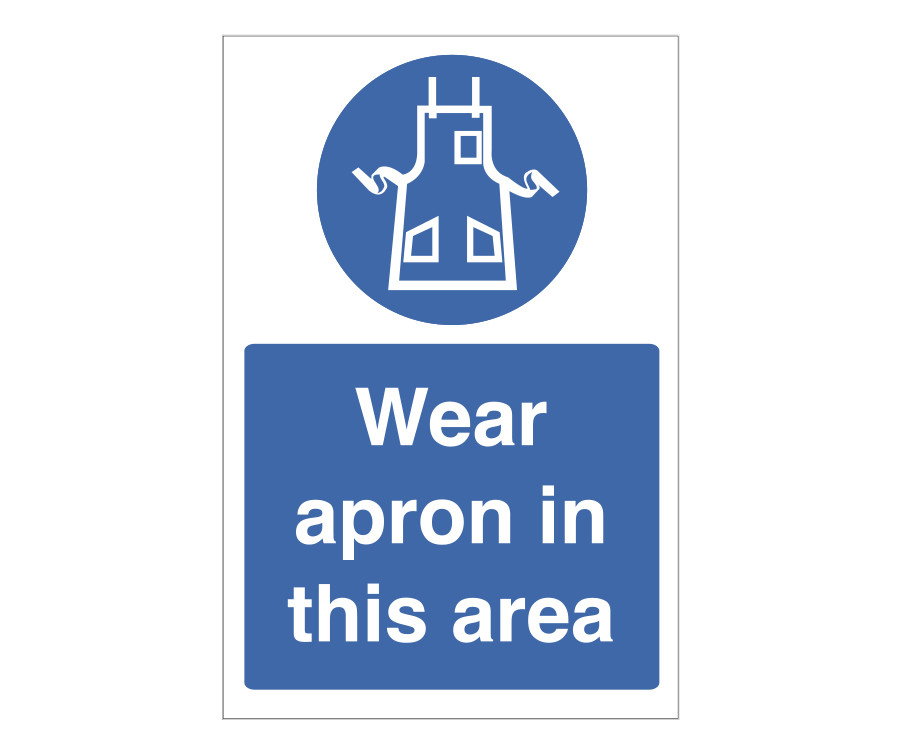Wear Apron in this Area Notice